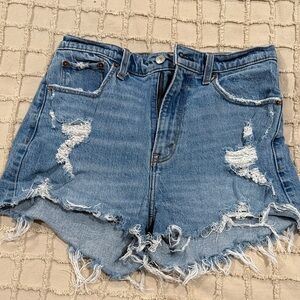 Abercrombie & Fitch Distressed Denim Shorts